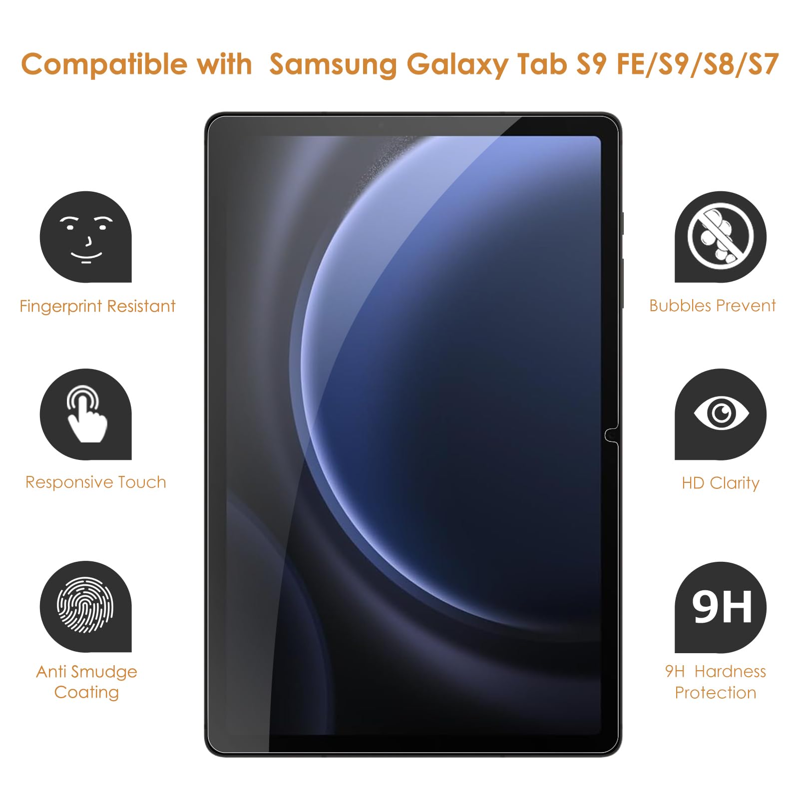 Amazon.co.jp: Hianjoo 2枚セット Samsung Galaxy Tab S9 FE
